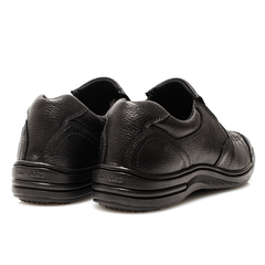 Sapato Masculino Modelo Comfort Calce Fácil Forma Redonda Couro Legitimo - loja online