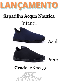 Sapatilha Acqua Náutica Infantil Ascension Secagem Rápida 26 ao 33