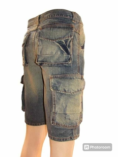 Bermuda Cargo jeans Masculino Juvenil - comprar online