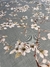 Mantel antimanchas 2.50 largo. Sakura celeste.