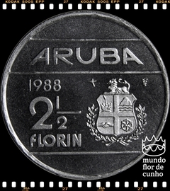 Km 6 Aruba 2 1/2 Florin 1986 (u) XFC Prooflike # Escassa © - comprar online