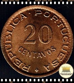 Km 71 Angola 20 Centavos 1948 XFC # Aniversário 300 anos - Revolução de 1648 ® - comprar online