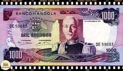 P103 Angola 1000 Escudos 24/11/1972 FE Escassa