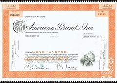 Certificado de Ação da American Brands, Inc. 1971 - Estados Unidos da América