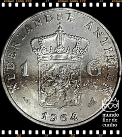 Km 2 Antilhas Holandesas 1 Gulden 1964 XFC Prata # Escassa © - comprar online
