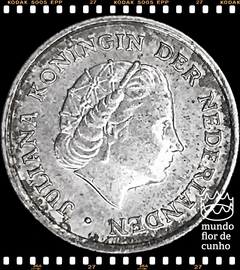 Km 3 Antilhas Holandesas 1/10 Gulden 1963 FC Prata © - comprar online