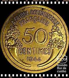 Km 1 África Ocidental Francesa 50 Centimes 1944 FC Escassa © - comprar online