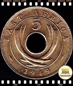 Km 33 África Oriental Britanica 5 Cents (Nós Temos Mais de Uma Data # Favor Escolher uma Data Abaixo e o Estado de Conservação) 1949 1952 ® na internet