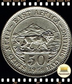 Km 36 África Oriental Britanica 50 Cents 1958 H (Nós Temos Mais de Um Estado de Conservação # Favor Escolher o Estado de Conservação) ® na internet