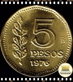 Km 71 Argentina 5 Pesos (Nós Temos Mais de Uma Data # Favor Escolher uma Data Abaixo e o Estado de Conservação) 1976 1977 ®