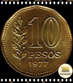 Km 74 Argentina 10 Pesos 1977 XFC # Bicentenário do Almirante Guillermo Brown ® - comprar online