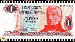 Imagem do P311a.2 Argentina 1 Peso Argentino ND(1984) FE ©