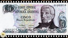 P312a.1 Argentina 5 Pesos Argentinos ND (1983-84) FE