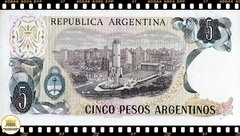 P312a.1 Argentina 5 Pesos Argentinos ND (1983-84) FE - comprar online