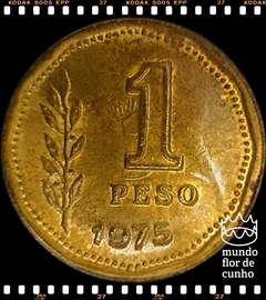Km 69 Argentina 1 Peso 1975 XFC # Anômala com Recunho © - comprar online