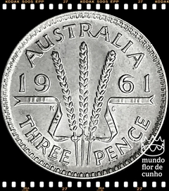 Km 57 Austrália Three Pence Prata # Elizabeth II (Nós Temos Mais de Uma Data # Favor Escolher uma Data Abaixo e o Estado de Conservação) 1959 1961 1963 1964 ©