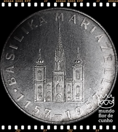 Áustria Medalha 800 Anos da Basílica Mariazell # 1957 XFC Proof Prata ©