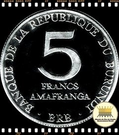 Km 20 Burundi 5 Francs 1980 FC ® - comprar online
