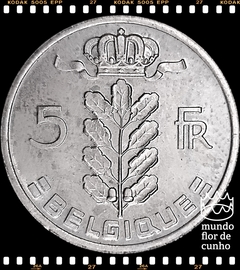 Km 134.1 Bélgica 5 Franks 1975 XFC # Baudoin I ©