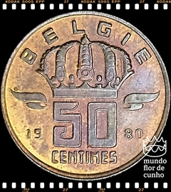 Km 149.1 Bélgica 50 Centimes 1980 XFC # Baudoin I ©
