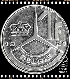 Km 170 Bélgica 1 Franc (Nós Temos Mais de Uma Data # Favor Escolher uma Data Abaixo e o Estado de Conservação) 1989 1991 ©