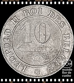 Km 42 Bélgica 10 Centimes 1895 BC/MBC # Muito Escassa © - comprar online