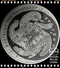 Km 236 Bielorússia 1 Rouble 2010 XFC Proof Escassa # Série: Lendas Folclóricas da Bielorrússia - Lenda da Tartaruga ©