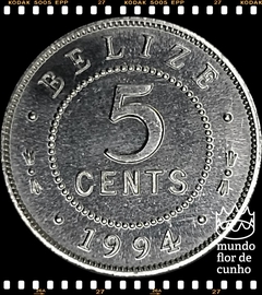 Km 34a Belize 5 Cents 1994 XFC # Elizabeth II ©