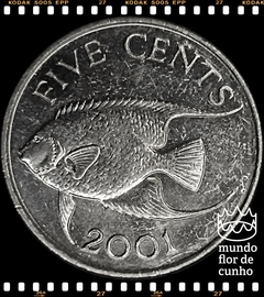 Km 108 Bermudas 5 Cents 2001 XFC # Peixe-Anjo ©