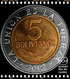 Km 219 Bolivia 5 Bolivianos 2012 XFC Bimetálica © - comprar online