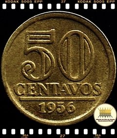 Km 566 Brasil 50 Centavos 1956 Módulo Menor (Nós Temos Mais de Um Estado de Conservação # Favor Escolher o Estado de Conservação)