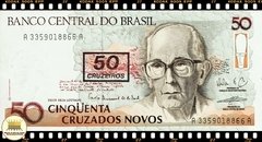C210a Brasil 50 Cruzeiros em 50 Cruzados Novos ND(1990) FE 1a. Primeira Série AA 3359 Escassa P223