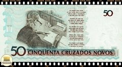 C210a Brasil 50 Cruzeiros em 50 Cruzados Novos ND(1990) FE 1a. Primeira Série AA 3359 Escassa P223 - comprar online