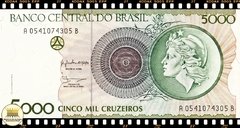 C222 Brasil 5000 Cruzeiros ND(1990) FE P227a