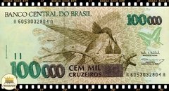 C228 Brasil 100000 Cruzeiros ND(1993) FE 1a. Primeira Série AA 6053 Escassa P235b