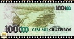 C228 Brasil 100000 Cruzeiros ND(1993) FE Última Série AA 6226 Escassa P235b - comprar online