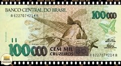 C229 Brasil 100000 Cruzeiros ND(1993) FE 1a. Primeira Série AA 6227 Escassa P235c