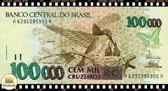 C230 Brasil 100000 Cruzeiros ND(1993) FE 1a. Primeira Série AA 6291 Escassa P235d