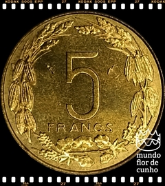 Km 7 Estados Africanos Centrais 5 Francs 1977 (a) XFC ©