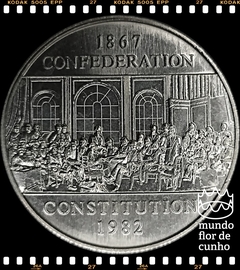 Km 134 Canadá 1 Dollar 1982 XFC # Atos Constitucionais de 1867 e 1982 ©