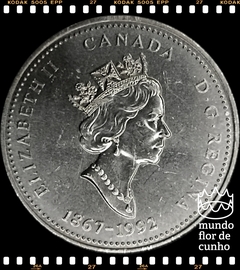 Km 231 Canadá 25 Cents ND(1992) FC # 125° aniversário da Confederação Canadense - Nova Escócia © - comprar online