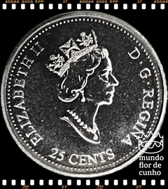 Km 374 Canadá 25 Cents 2000 XFC # Série: A entrada no terceiro milênio - Liberdade © - comprar online