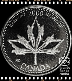 Km 377 Canadá 25 Cents 2000 XFC # Série: A entrada no terceiro milênio - Harmonia ©