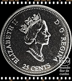Km 381 Canadá 25 Cents 2000 XFC # Série: A entrada no terceiro milênio - Conquista © - comprar online