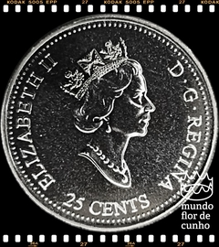 Km 382 Canadá 25 Cents 2000 XFC # Série: A entrada no terceiro milênio - Legado Natural © - comprar online