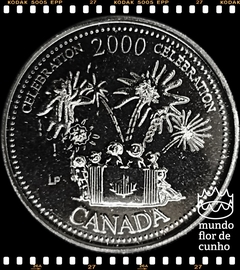 Km 383 Canadá 25 Cents 2000 XFC # Série: A entrada no terceiro milênio - Celebração ©