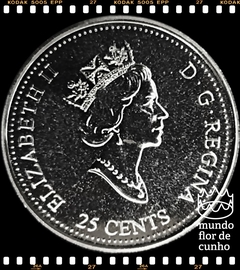 Km 384.2 Canadá 25 Cents 2000 XFC # Série: A entrada no terceiro milênio - Orgulho © - comprar online