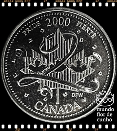 Km 384.2 Canadá 25 Cents 2000 XFC # Série: A entrada no terceiro milênio - Orgulho ©