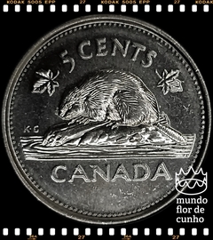 Km 446 Canadá 5 Cents ND(2002)P XFC # Jubileu de Ouro da Rainha Elizabeth II ©