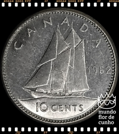 Km 51 Canadá 10 Cents 1962 SOB Prata # Elizabeth II ©